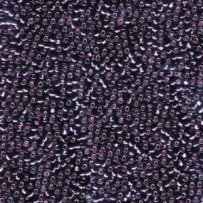 11-913 Silver Lined Dark Amethyst Miyuki Seed Beads Tube