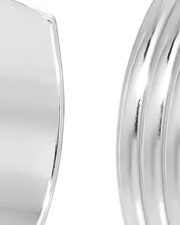 1.25" Logan Hoops Silver | Silver