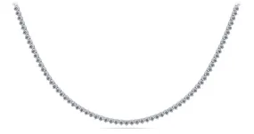 3 Prong Riviera Diamond Necklace with 13.10 ct.(finished) 2.9mm