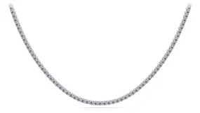 4 Prong Riviera Diamond Necklace with 19.95 ct.(finished) 3.8mm