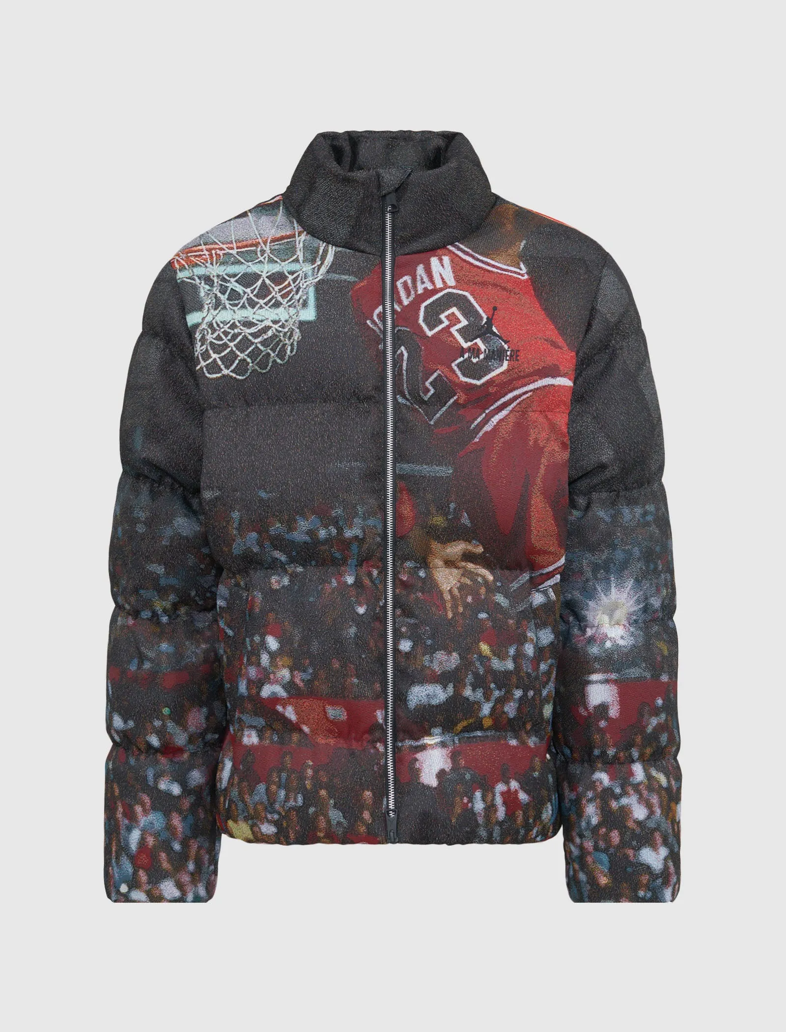 A MA MANIRE X JORDAN BRAND ALL OVER PRINT PUFFER JACKET