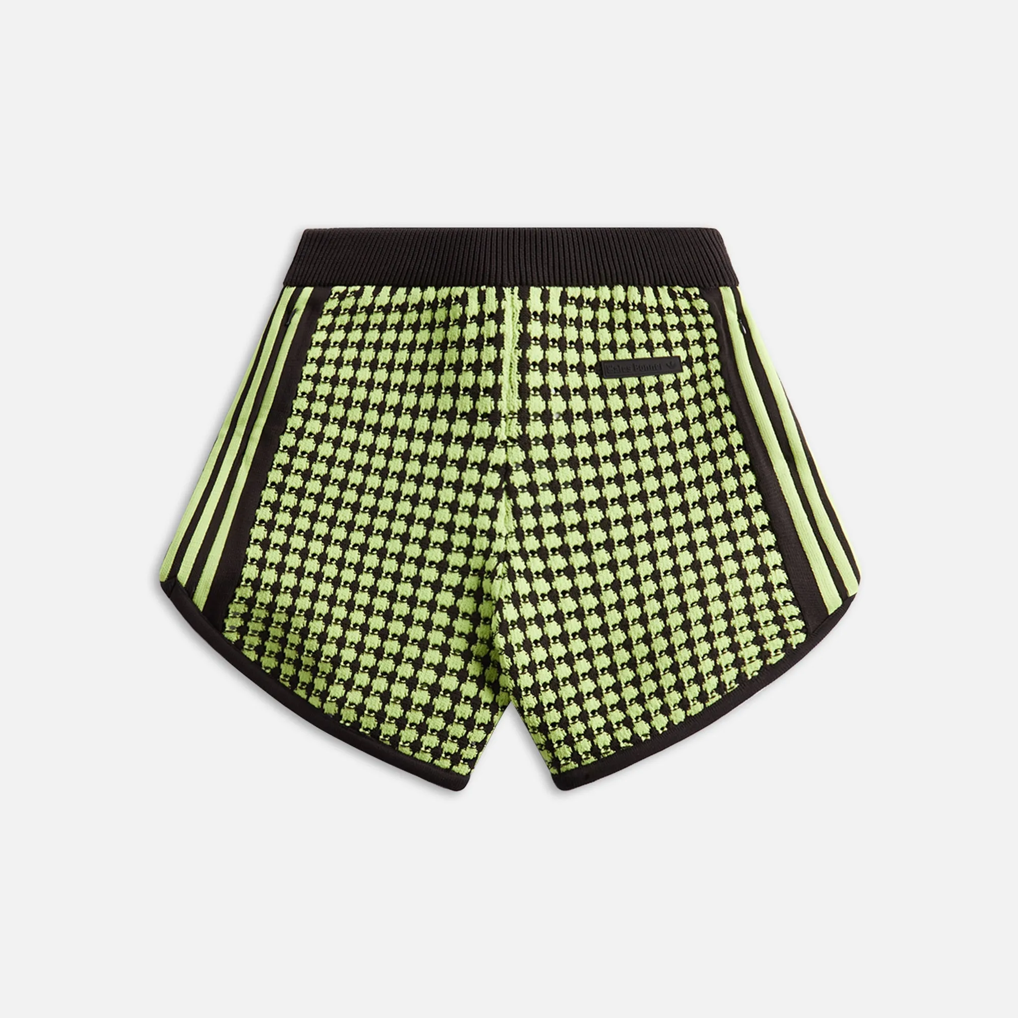 adidas Originals by Wales Bonner Crochet Shorts - Brown / Lime Green