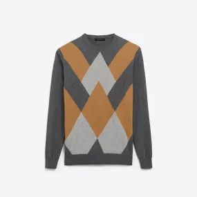 Argyle Crew Neck Sweater