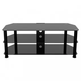 AVF Classic Corner Glass TV Stand for Up to 60" TV - Black | SDC1250CMBB