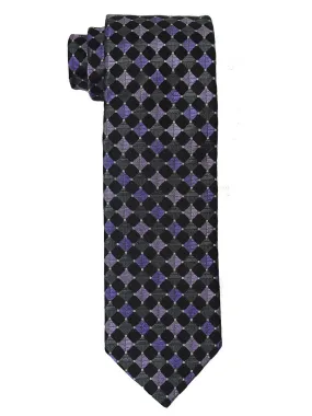 Boy's Tie 18839 Black/Purple