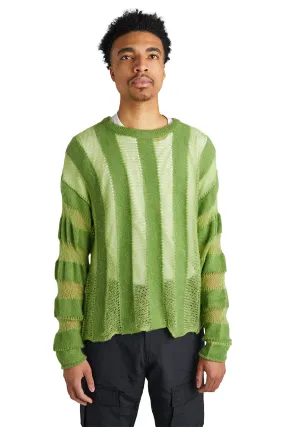 Brain Dead Fuzzy Threadbare Sweater 'Green'