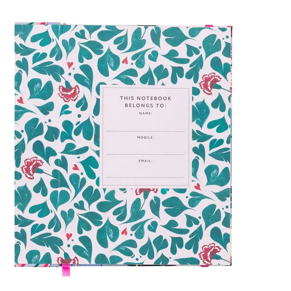 Cath Kidston: A5 Cloth Notebook Silver Linings