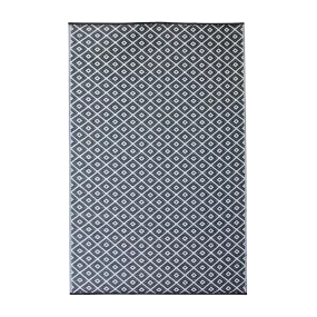 Diamond Black Rug in PP - 180 x 270 cm