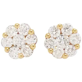 Diamond Cluster Earrings