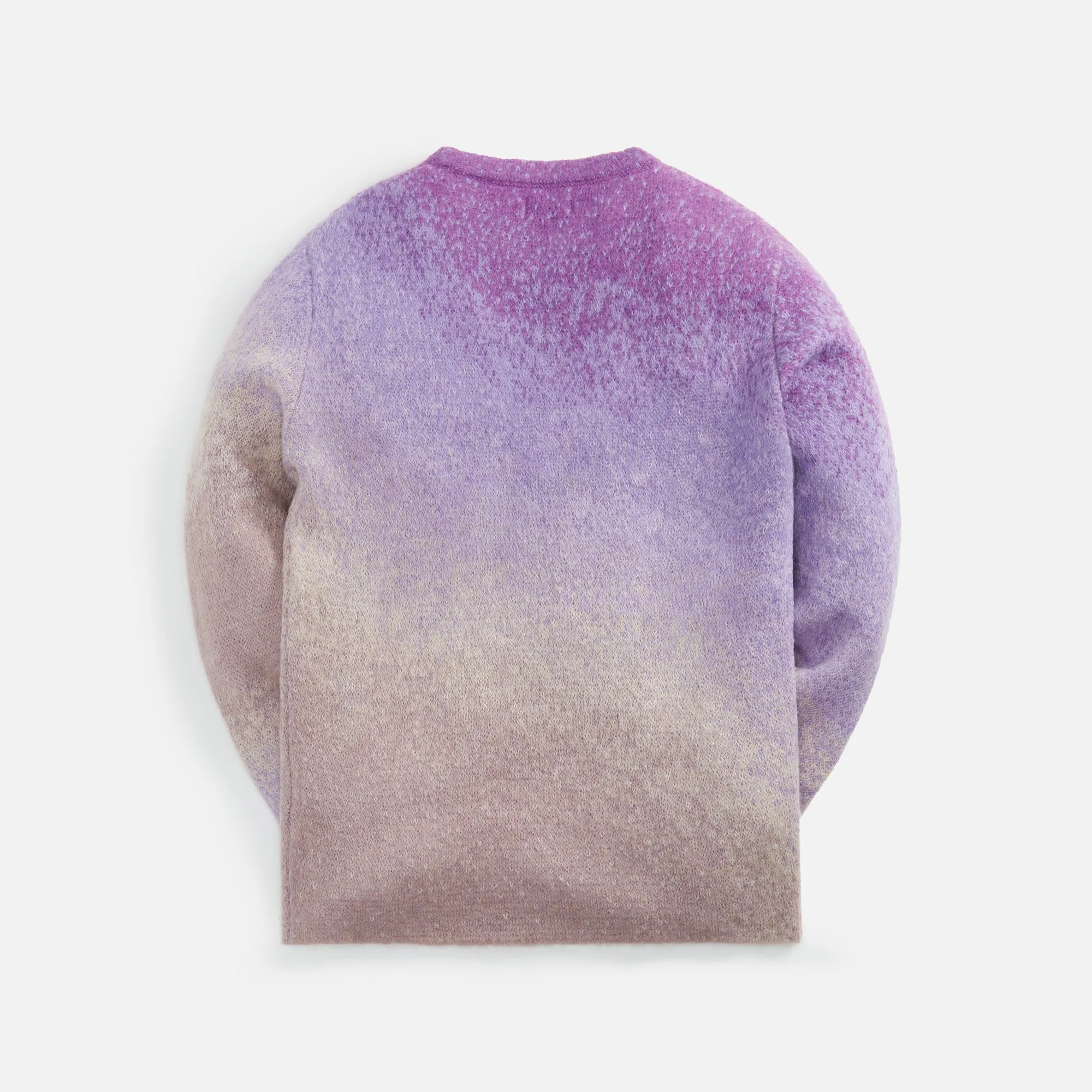 ERL Unisex Gradient Crewneck Knit Sweater - Purple