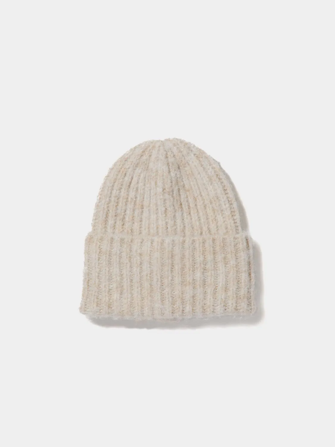 Fuzzy Ribbed Beanie