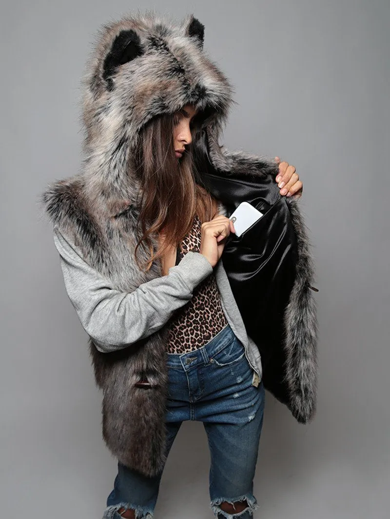 Grey Wolf Vest SpiritHood