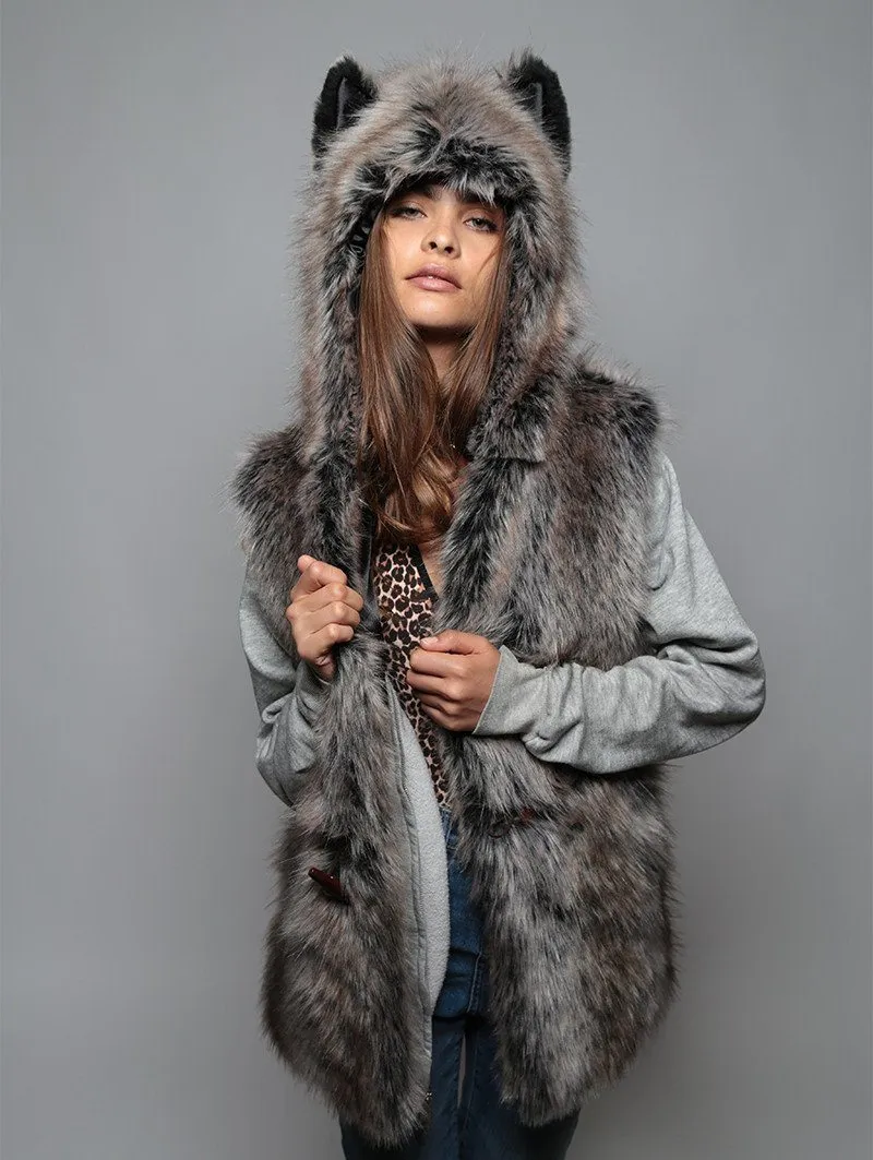 Grey Wolf Vest SpiritHood