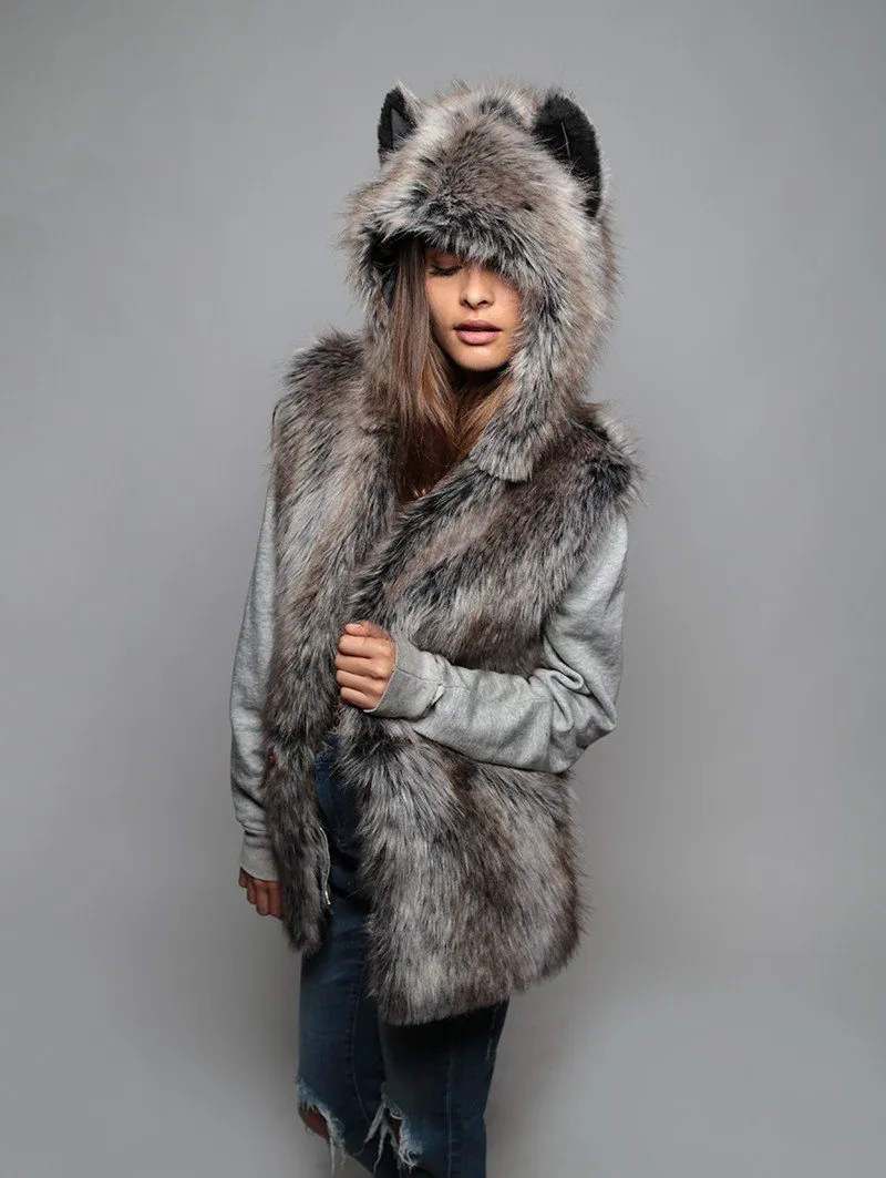 Grey Wolf Vest SpiritHood