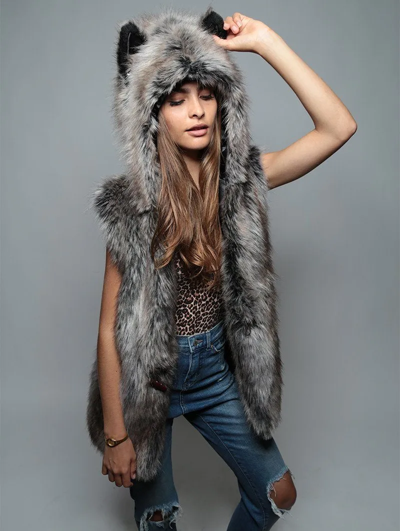 Grey Wolf Vest SpiritHood