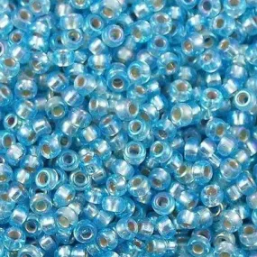 Miyuki Boncuk, MiyukiRoundBeads 6/0-1018 Silver Lined Aqua