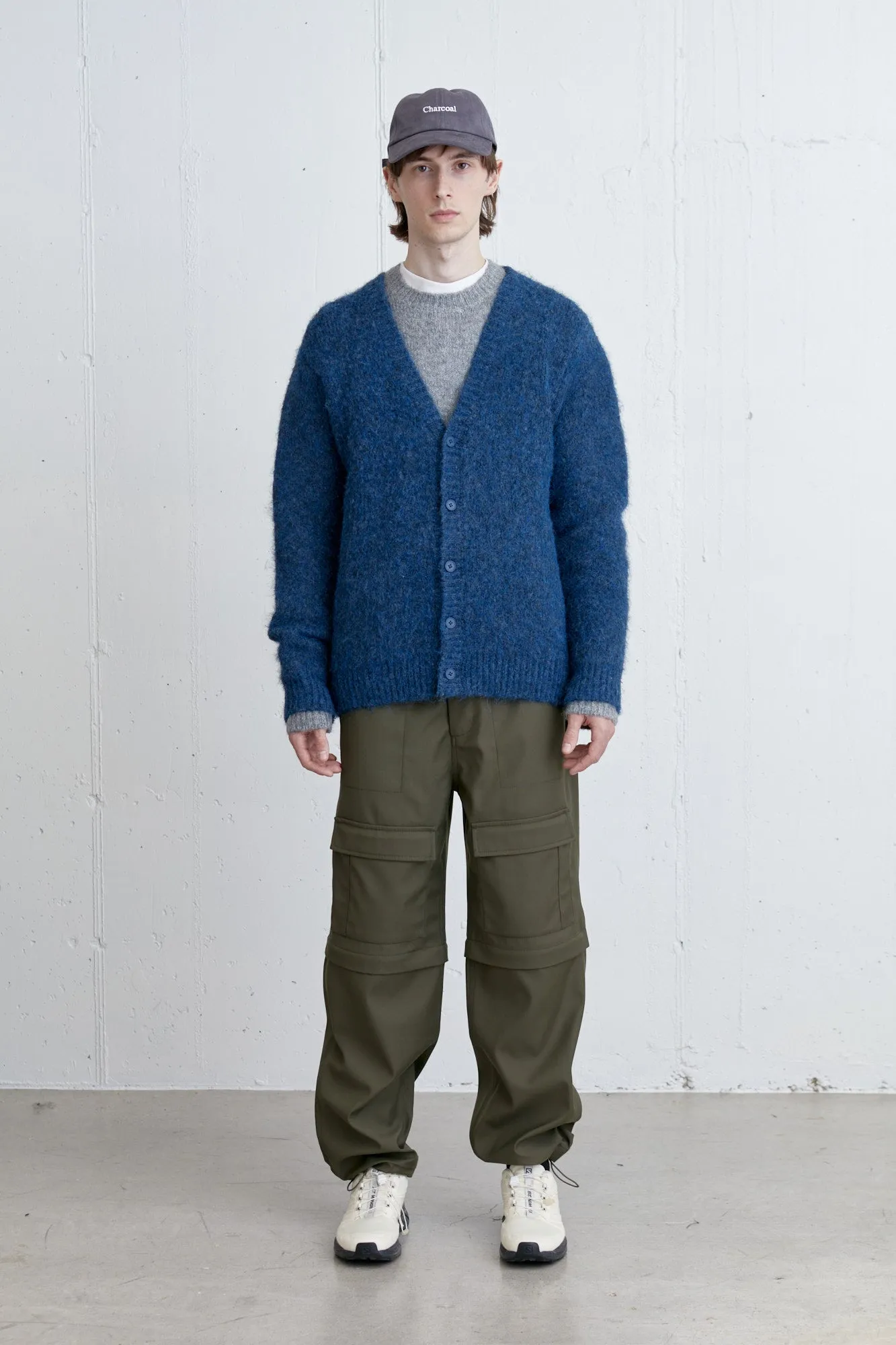 MOHAIR BUTTON UP CARDIGAN