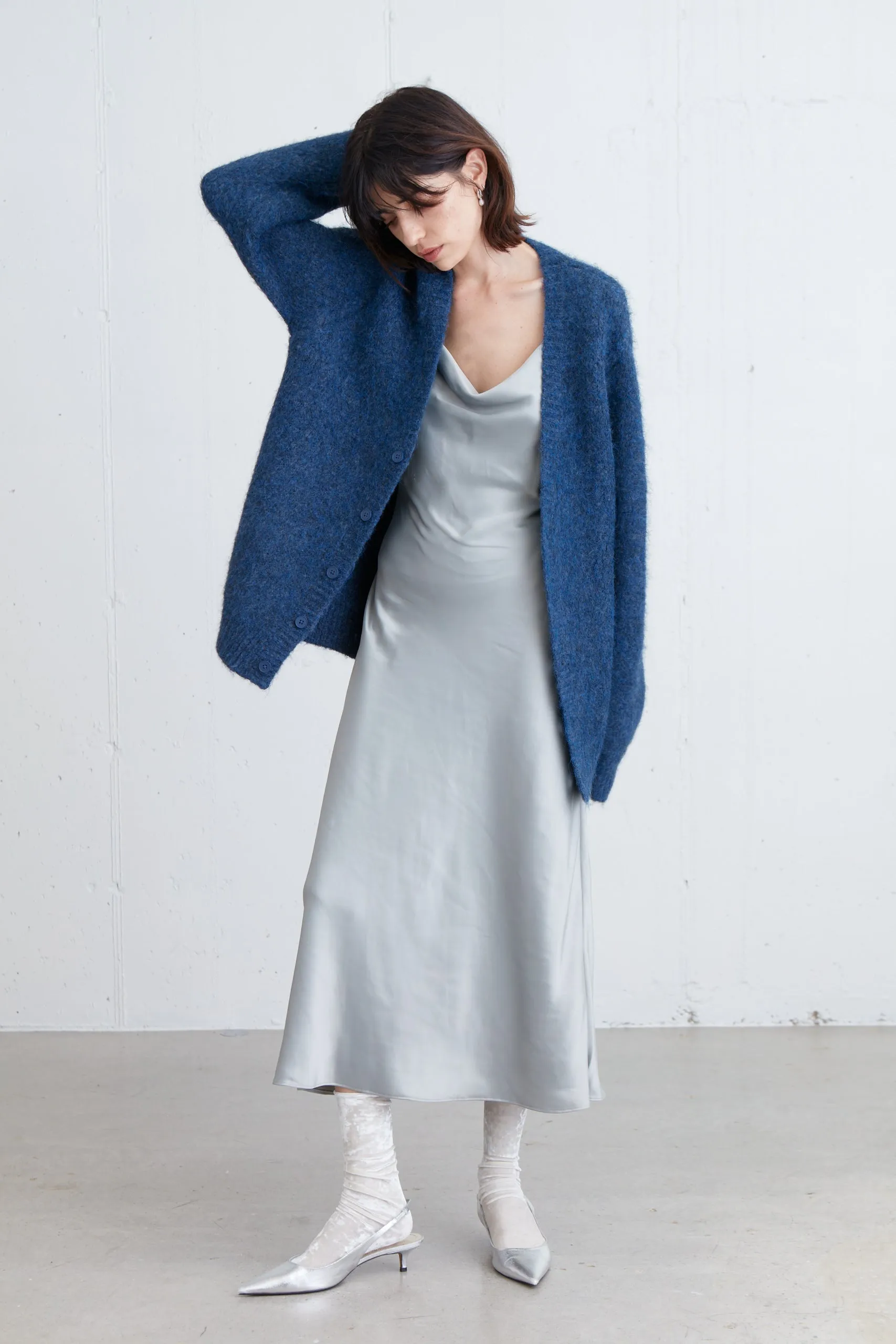 MOHAIR BUTTON UP CARDIGAN