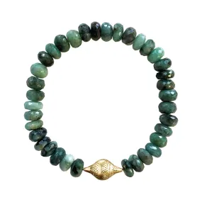 MOSS EMERALD STRETCH BRACELET