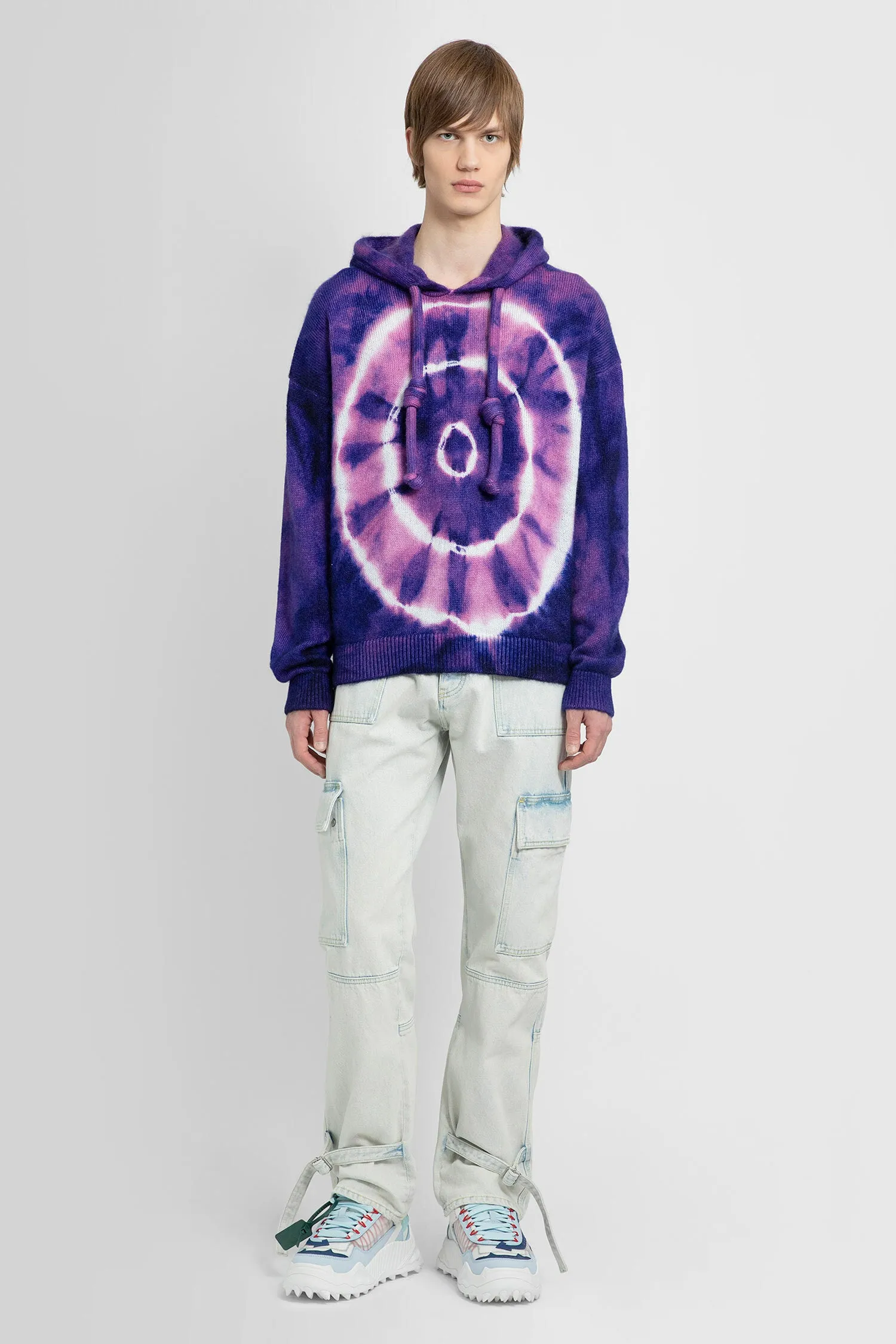 OFF-WHITE MAN PURPLE KNITWEAR