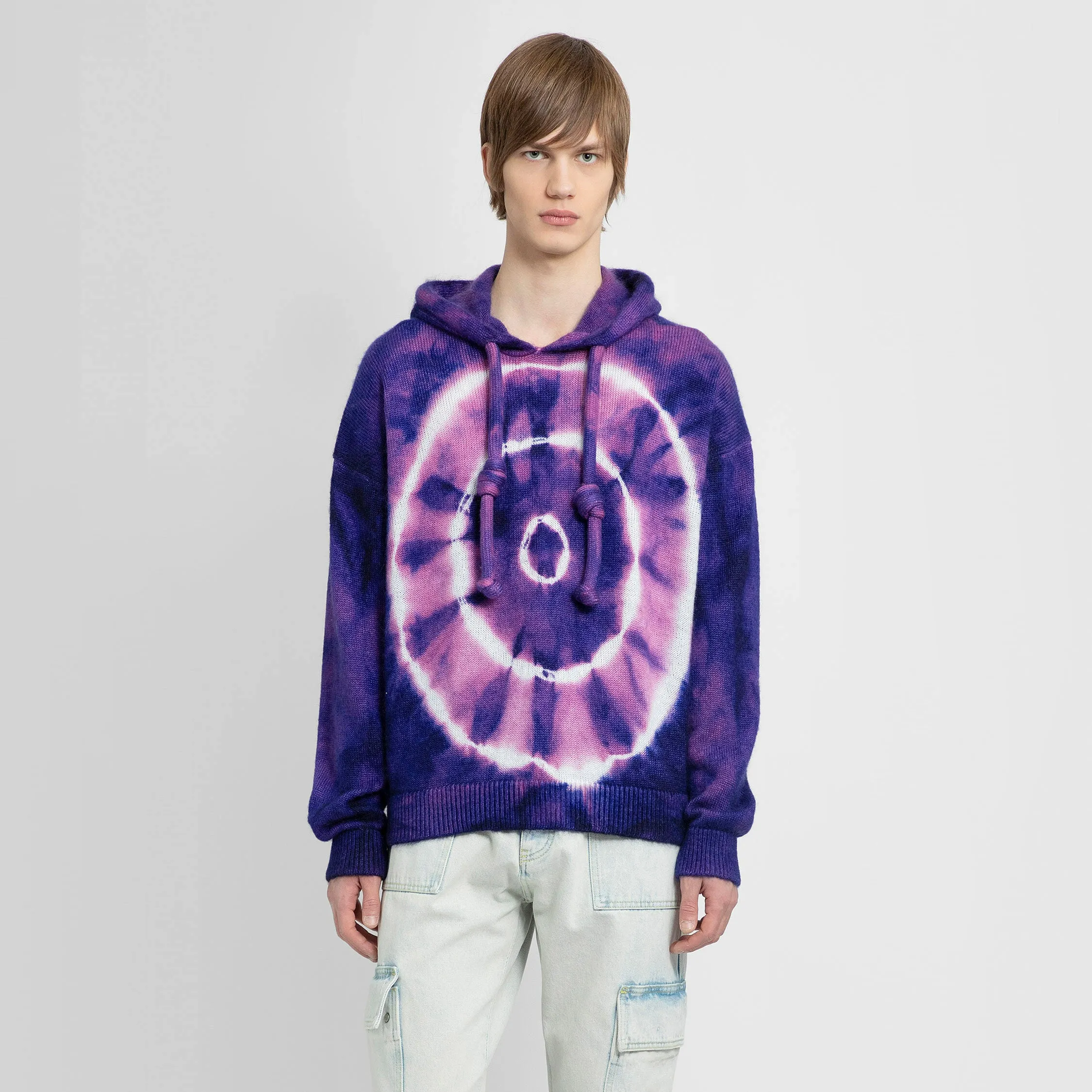 OFF-WHITE MAN PURPLE KNITWEAR