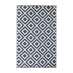 Urban Black and White Rug in PP - 180 x 270 cm