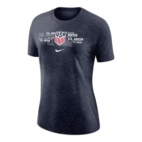 Women's Nike USMNT Repeat States Navy Tee