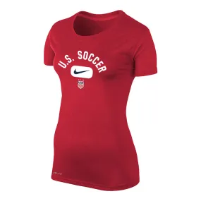 Women's Nike USWNT Arch Dri-Fit Red Tee