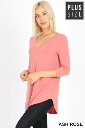 Zenana 3/4 Sleeve Plus Tee